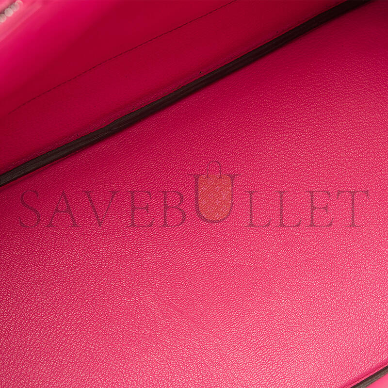 HERMES MASTER BIRKIN 35 OSTRICH FUCHSIA PALLADIUM HARDWARE (35*25*18cm)